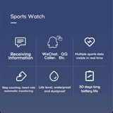 hembeer D13 Fitness Watches Smart Watch Heart Rate Monitor Blood Pressure Monitor for ios Android Iphone phone