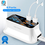 8 Ports Fast Charge 3.0 Led Display USB